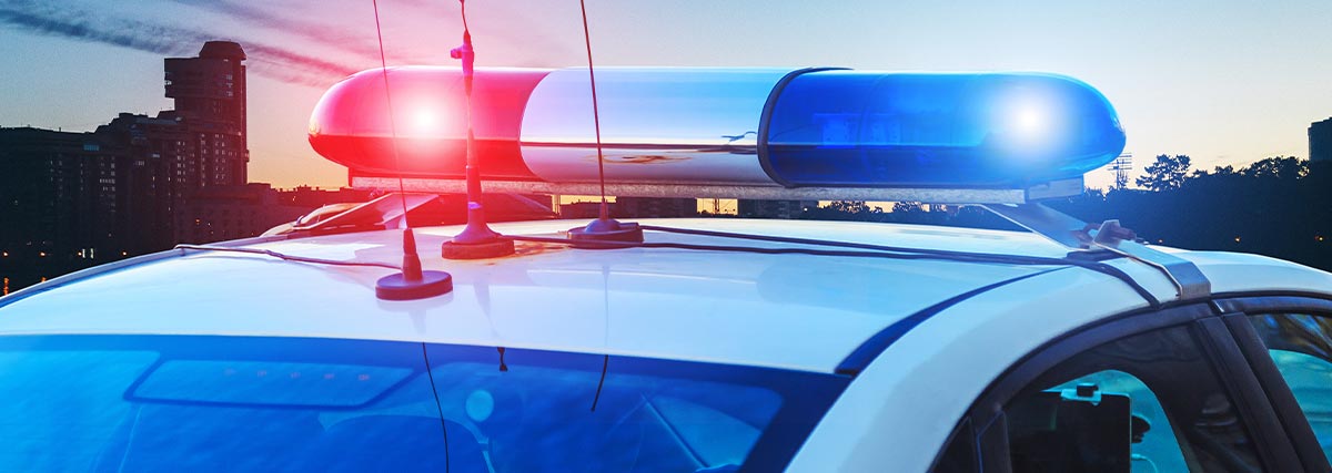 Car with sirens