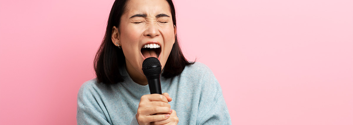 Female singing