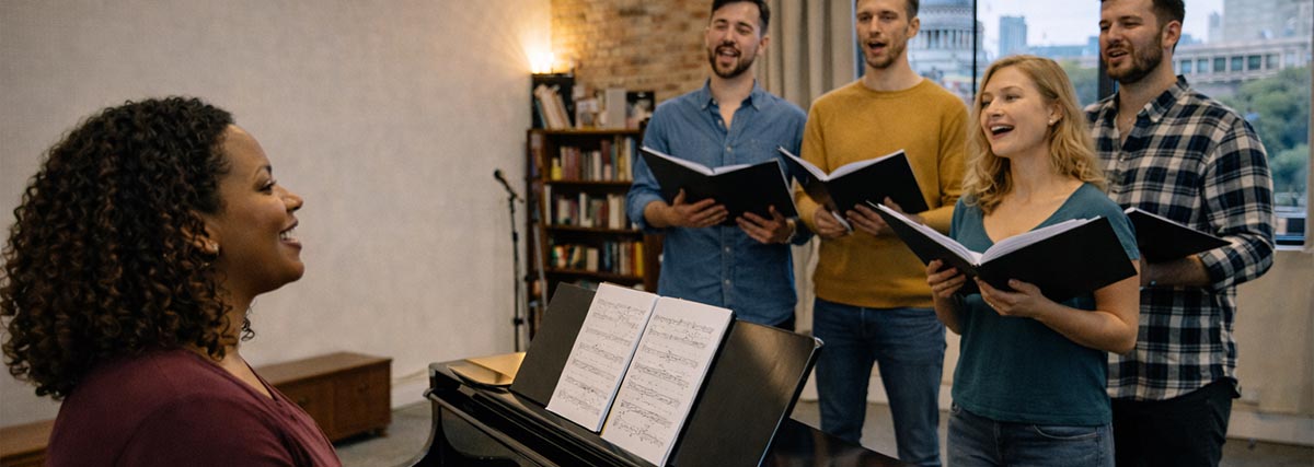 Group singing lesson