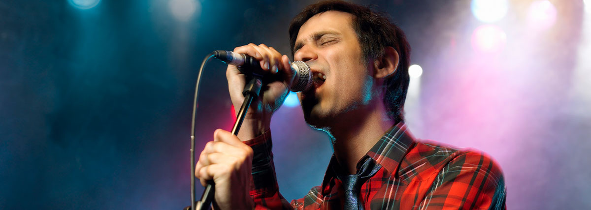 Man singing