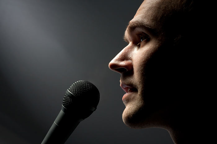 Man singing