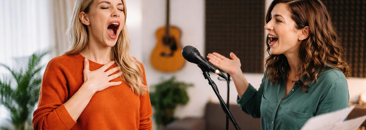 Vocal teacher training singing lesson