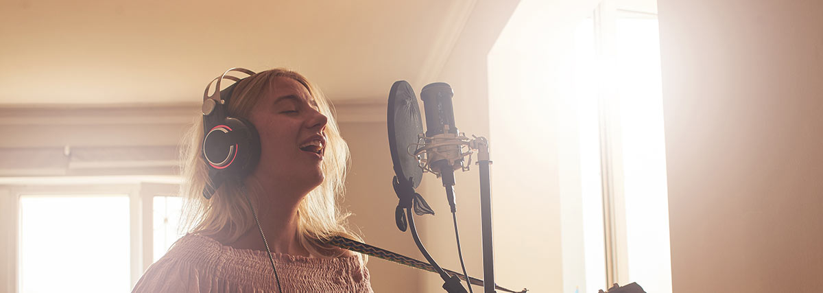 woman singing